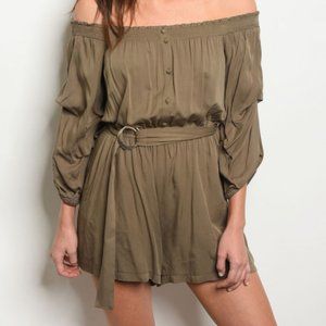 Dusk Olive Romper